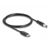 Cable de alimentación USB Type-C DeLOCK 1 m 5,5 x 2,1 mm conector macho 5 V 1,5 A