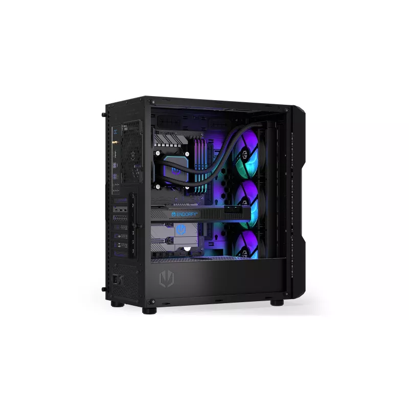 Endorfy Navis F360 ARGB EY3B006 refrigeración líquida AIO para CPU, radiador de 360 mm, 3 ventiladores de 120 mm, 250–1800 RPM, LGA 1700/AM5/AM4, negro