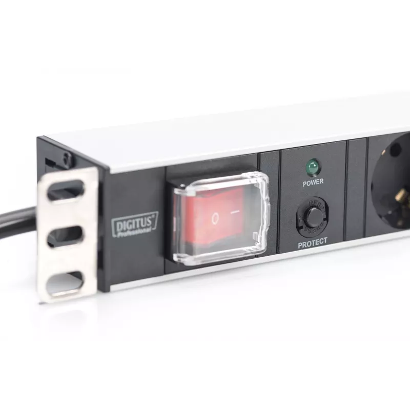 Regleta de enchufes Digitus DN-95403 con protección contra sobrecargas