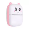 Impresora térmica de recibos Extralink EPP-001 con 5 rollos de papel térmico autoadhesivo, rosa