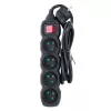 Alargador ESPERANZA ELK212K — cable de 1,5 m, 4 tomas tipo E, interior, negro