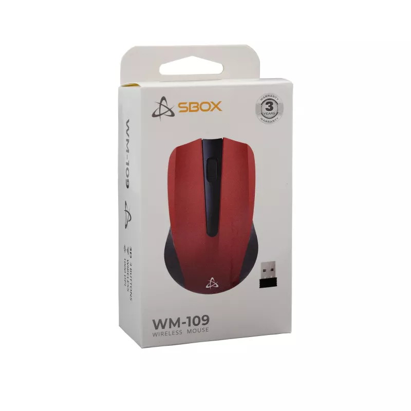 Ratón inalámbrico SBOX WM-109 USB Type-A