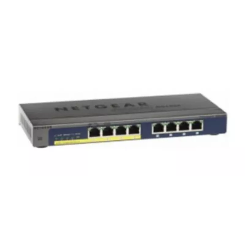 NETGEAR GS108PP Switch Gigabit Ethernet (10/100/1000) no gestionado Power over Ethernet (PoE) Negro