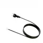 Bachmann - Cable de alimentación - Tipo F (M) a sin conector - AC 250 V - 5,0 m - moldeado - negro (322.176)