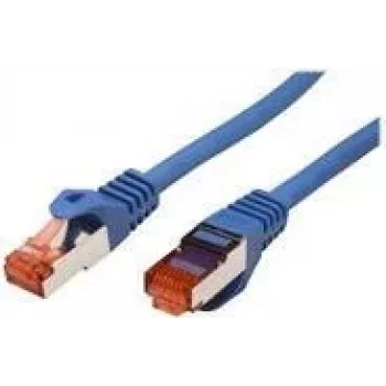 Roline - cable de parcheo - RJ-45 (M) a RJ-45 (M) - 50 cm - SFTP, PiMF - CAT 6 - libre de halógenos, moldeado, trenzado - azul