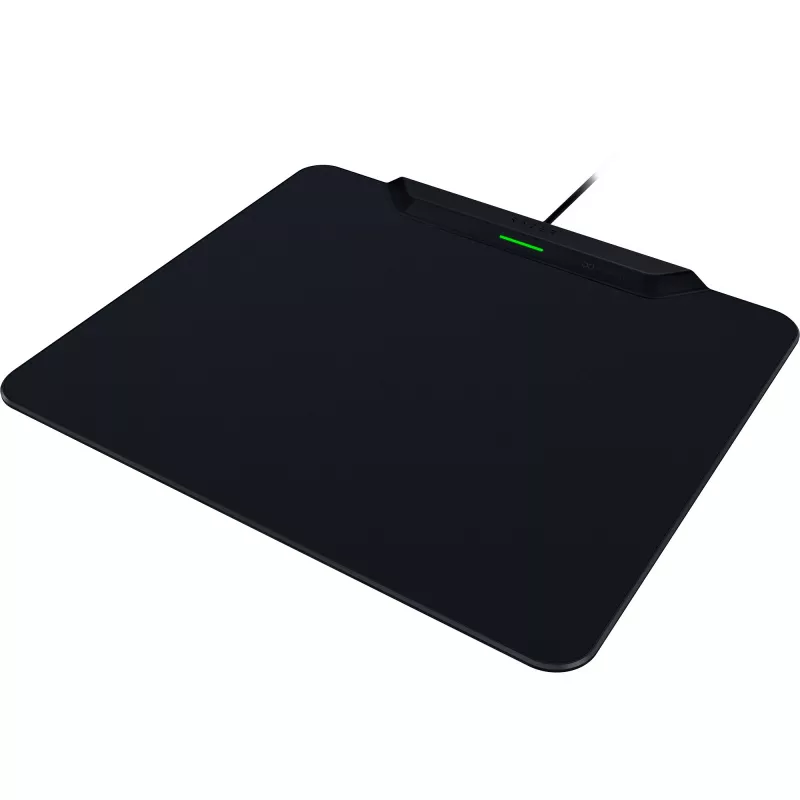 Razer | Alfombrilla de ratón gaming inalámbrica con base de carga, Hard Edition | HyperFlux V2 Wireless Charging System | Alfombrilla de ratón gaming | 360 x 311 mm | Negra