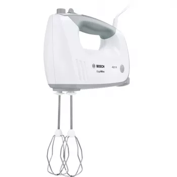 Batidora de mano Bosch MFQ36400 — 450 W, 5 velocidades, turbo, cable de 1,3 m, gris/blanco