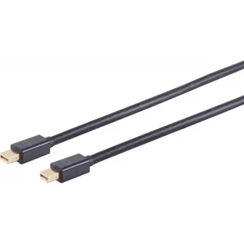 Cable Mini DisplayPort a Mini DisplayPort ShiverPeaks BS10-51025, 1 m, bañado en oro