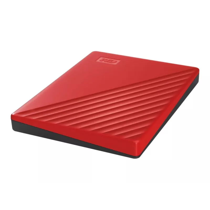 WD My Passport WDBYVG0020BRD - Disco duro - cifrado - 2TB - externo (portátil) - USB3.0 - AES de 256 bits - Rojo (WDBYVG0020BRD-WESN)