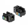 Módulo Keystone DeLOCK 86468 plano negro RJ-12