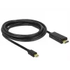 Adaptador de cable de vídeo DeLOCK 83699 Mini DisplayPort a HDMI 2 m negro
