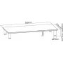 ROLINE - Soporte - para pantalla LCD - Metal, Vidrio