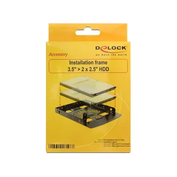 Kit de montaje DeLOCK 18198 negro
