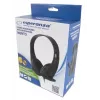 Esperanza EH209K Auriculares/Auriculares con micrófono con diadema Negro