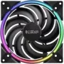 Ventilador de carcasa para PC PCCOOLER 140mm CORONA-MAX-FRGB, 1000–2000 rpm, iluminación ARGB
