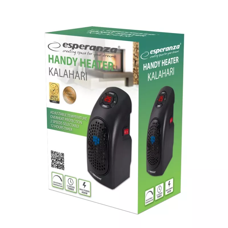 Calefactor de aire portátil 400W Kalahari
