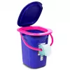 GreenBlue GB320BR cubo inodoro portátil para camping, azul marino y rosa