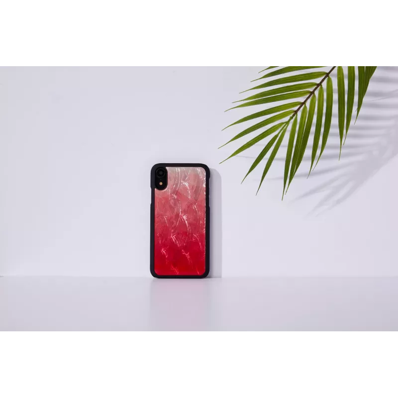Funda para móvil iKins para iPhone XR — funda protectora bicolor pink lake y negra