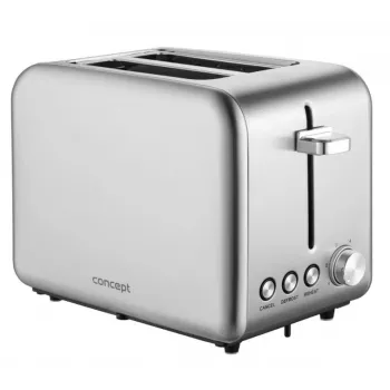Tostadora Concept Solution TE2050 – 2 rebanadas, 950 W, acero inoxidable, 280×160 mm