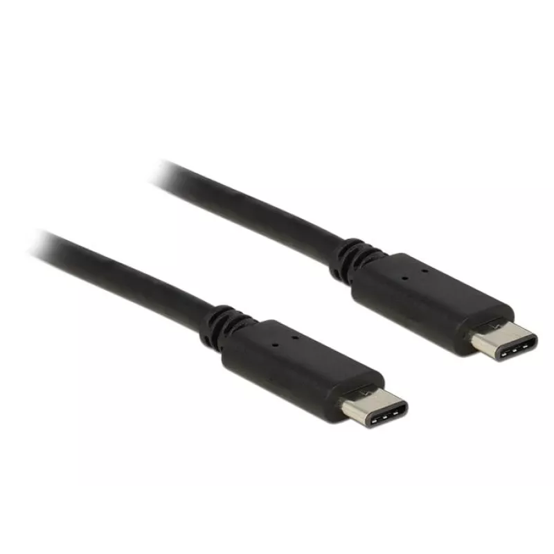 Cable USB DeLOCK 0,5 m USB 2.0 USB C negro