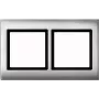 MERTEN marco 2 elementos 400260 AQUADESIGN aluminio 400260 400260 (400260)