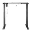 Ergo Office Escritorio eléctrico regulable en altura, Gris, Altura máx. 123 cm, 80 kg - sin tablero, para trabajar de pie y sentado, ER-433