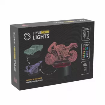 Lámpara LED decorativa para vehículos MANTA SNL121RGB luz RGB 3D para coches y motos