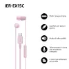 Sony IER-EX15C Auricular Cableado In-Ear Llamadas/Música USB Type-C Rosa