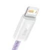 Cable Baseus Dynamic USB a Lightning, 2,4 A, 2 m (violeta)