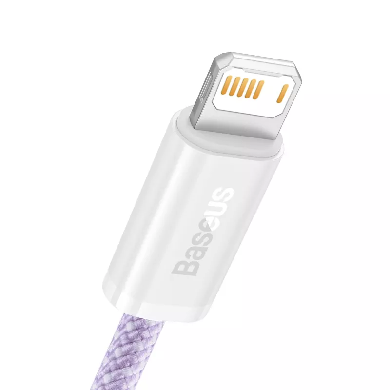 Cable Baseus Dynamic USB a Lightning, 2,4 A, 2 m (violeta)