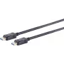 Cable DisplayPort ShiverPeaks 10-81015, DisplayPort–DisplayPort, 0,5 m, negro, Ø6 mm