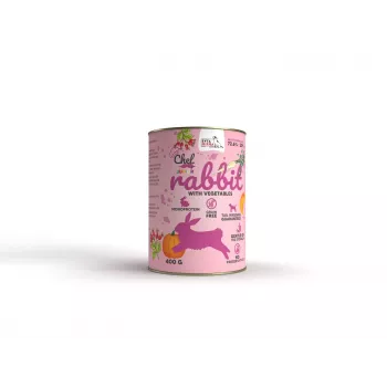 SYTA MICHA Conejo con verduras para cachorros - Comida húmeda para perros - 400g