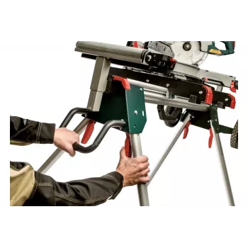 Soporte para sierras de ingletear y tronzar Metabo 629005000 verde acero inoxidable 4 patas