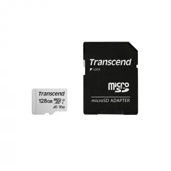 Memoria flash Transcend 128 GB MicroSDXC SD300S con adaptador
