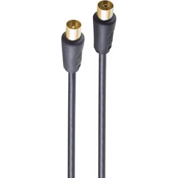 Cable coaxial ShiverPeaks BS80202-128-GS 1m IEC negro