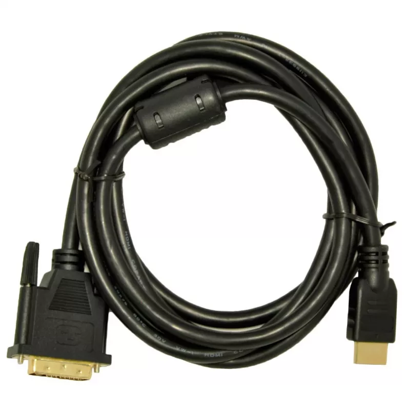 Cable HDMI a DVI-D Akyga AK-AV-11 (24+1), 1,8 m, negro