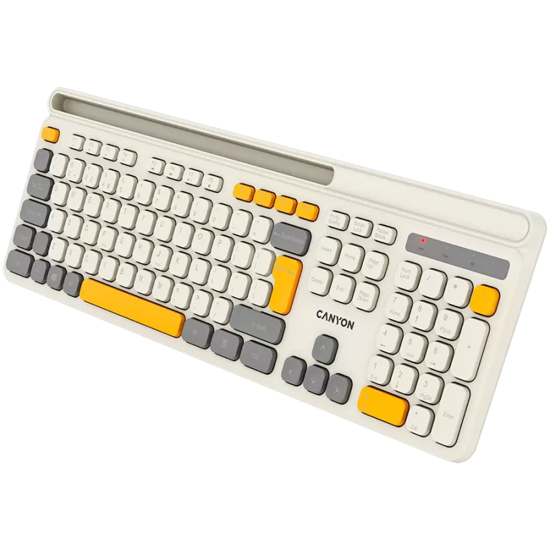 Teclado CANYON HKB-W03 EN AAA inalámbrico beige