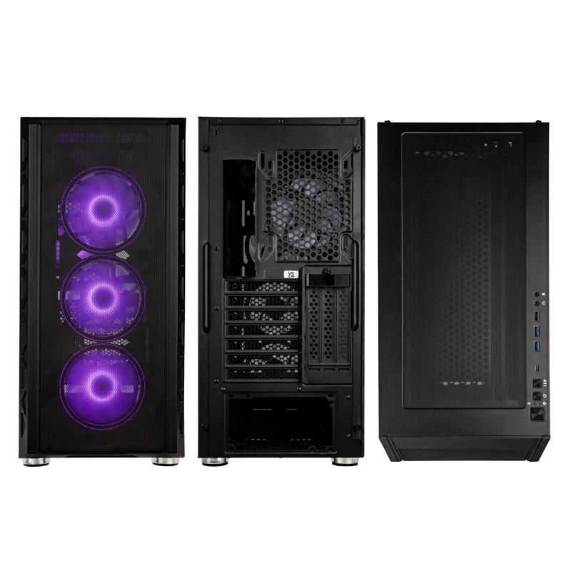 Carcasa de PC Kolink Citadel Mesh ATX ARGB Midi-Tower – Negra, formato ATX Miditower