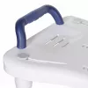 Asiento de bañera ActionMed LW300AM con asa de sujeción – ayuda blanca para la bañera, resistente a la humedad, orificio para colgar