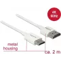 Cable HDMI DeLOCK 85144 2 m HDMI Type-A a Type-C blanco