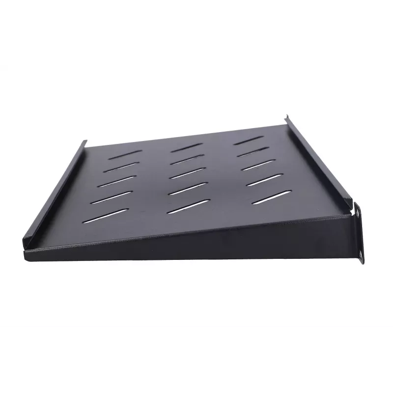 Extralink EX.14480 bandeja para armarios de 19 pulgadas, acero, negra, 1U, 350 mm