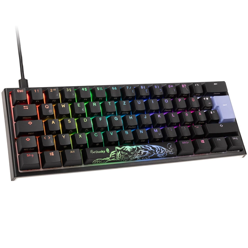 Teclado Ducky DKON2061ST gaming USB QWERTZ alemán blanco