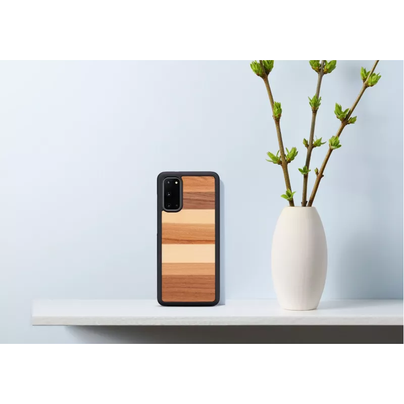 Funda para móvil Man and Wood Galaxy S20 negro — Funda protectora para Samsung Galaxy S20