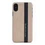 Funda para smartphone man and wood para iPhone X/XS — cuero negro