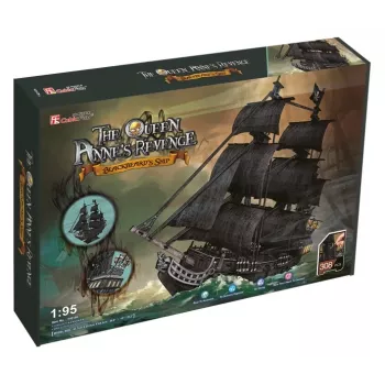 PUZLE 3D gran set barcos piratas Queen Revenge