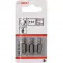 Puntas de atornillar Bosch extra duras, 3 uds., Torx, T10, acero, T10, 25 mm