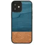 Funda para móvil Man and Wood para iPhone 12 mini — denim negro