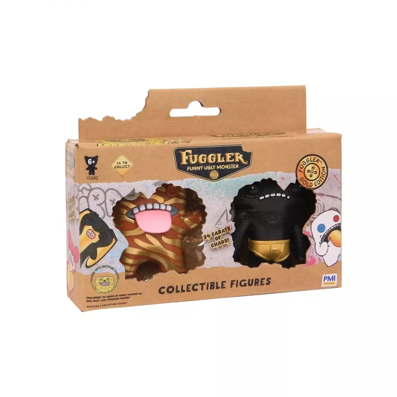 Figuras de acción pack de 2 p.m.i kids world FUGGLER S3 Gold Edition surtido