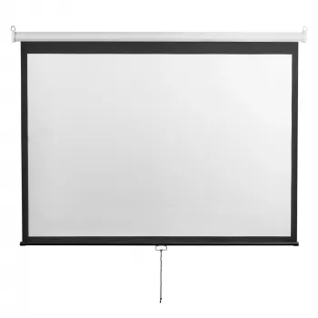 Pantalla de proyección SBOX PSM-4/3-100-2 200×150 cm – pantalla de proyección 4:3 para pared/techo