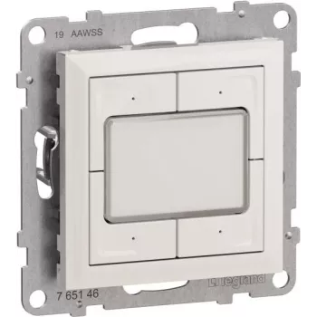 Legrand Seano MyHome pulsador de escenas 765612 — pulsador de pared para activar 4 escenas